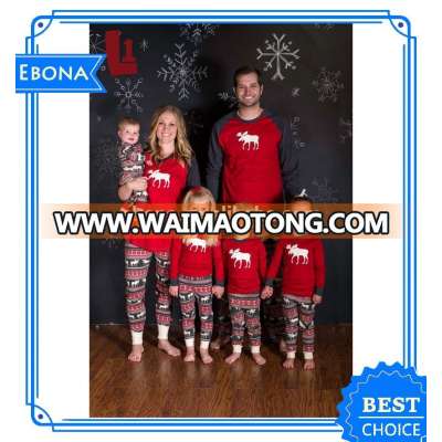 2017 Soft Sleepwear Set Matching Family Christmas Pajamas New Design